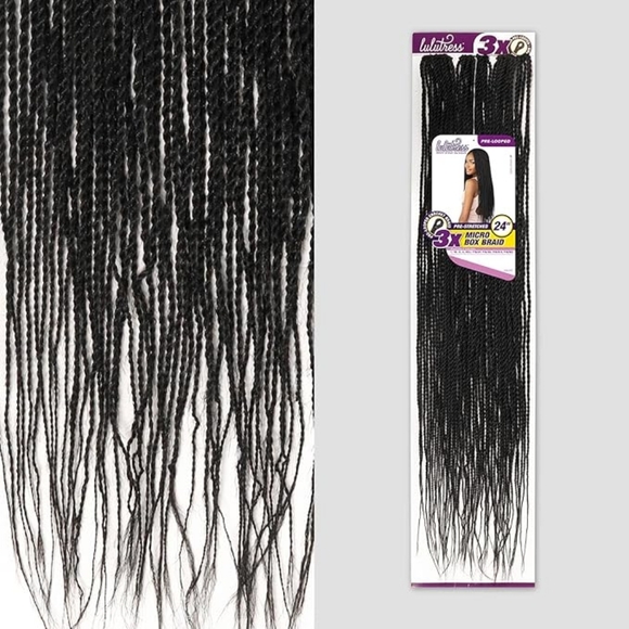 Sensationnel Crochet Braids Lulutress 3X Pre-Looped Micro Twist 24" (T1B)/30 - Picture 7 of 8